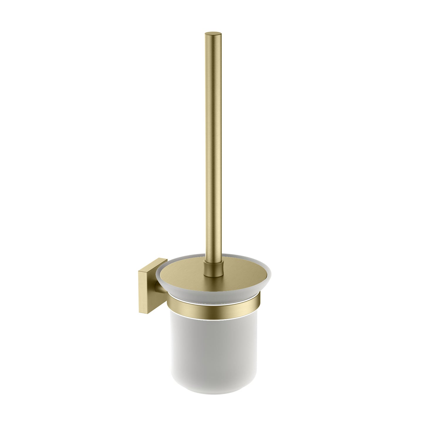 Glory Modern Brass Toilet Brush Holder with Black ABS Brush AA020062
