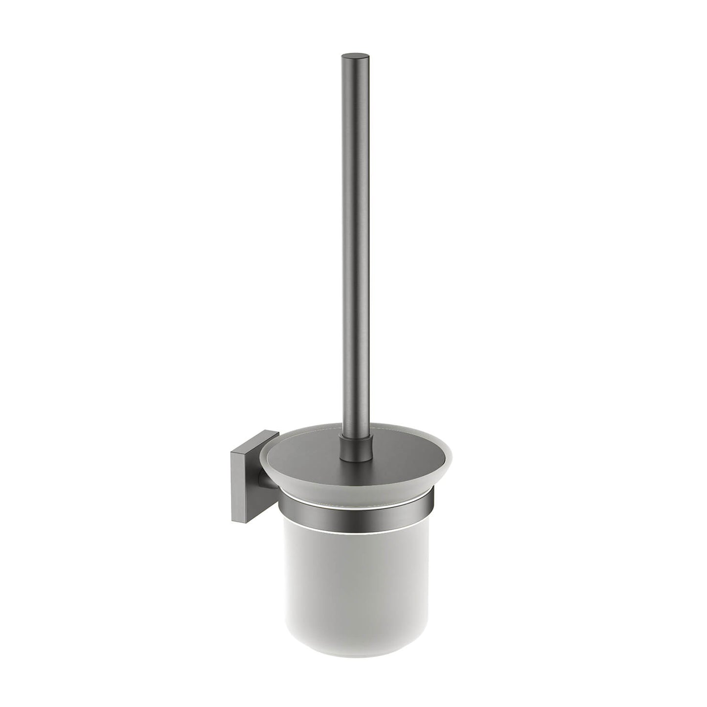 Glory Modern Brass Toilet Brush Holder with Black ABS Brush AA020062