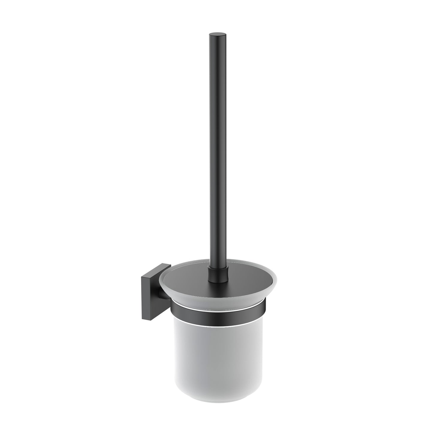 Glory Modern Brass Toilet Brush Holder with Black ABS Brush AA020062