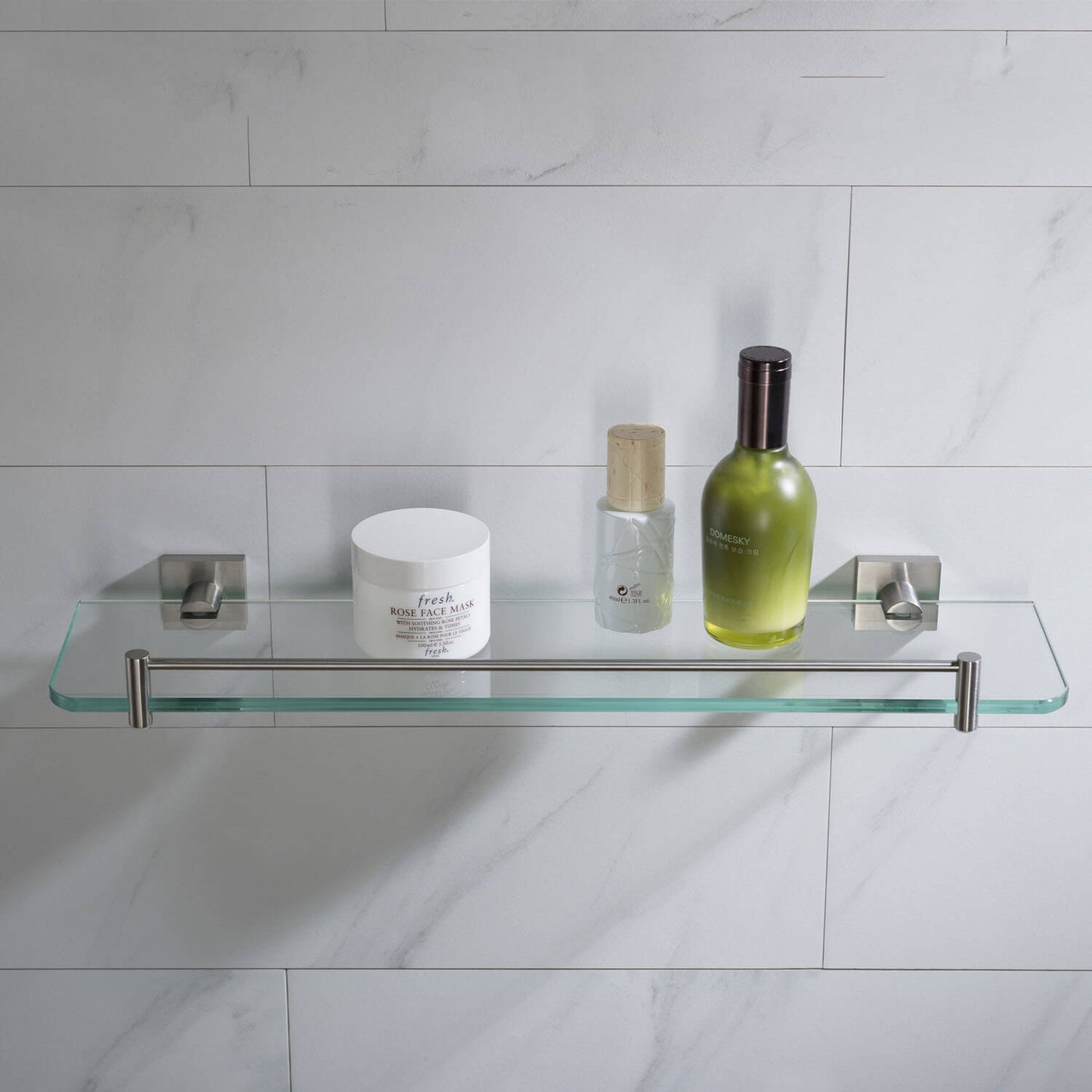 Tempered Glass Bathroom Shelf – Sleek & Space-Saving AA020072