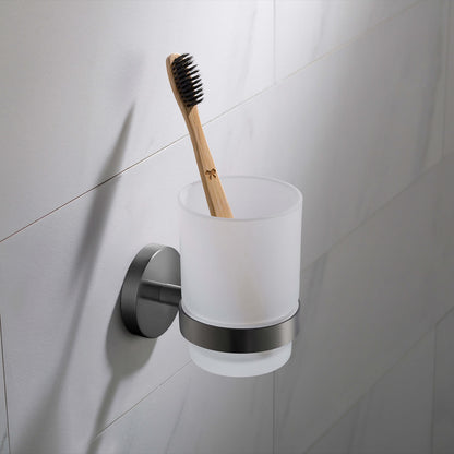 Brass Wall-Mounted Single Glass Tumbler Holder for Bathroom AA030031