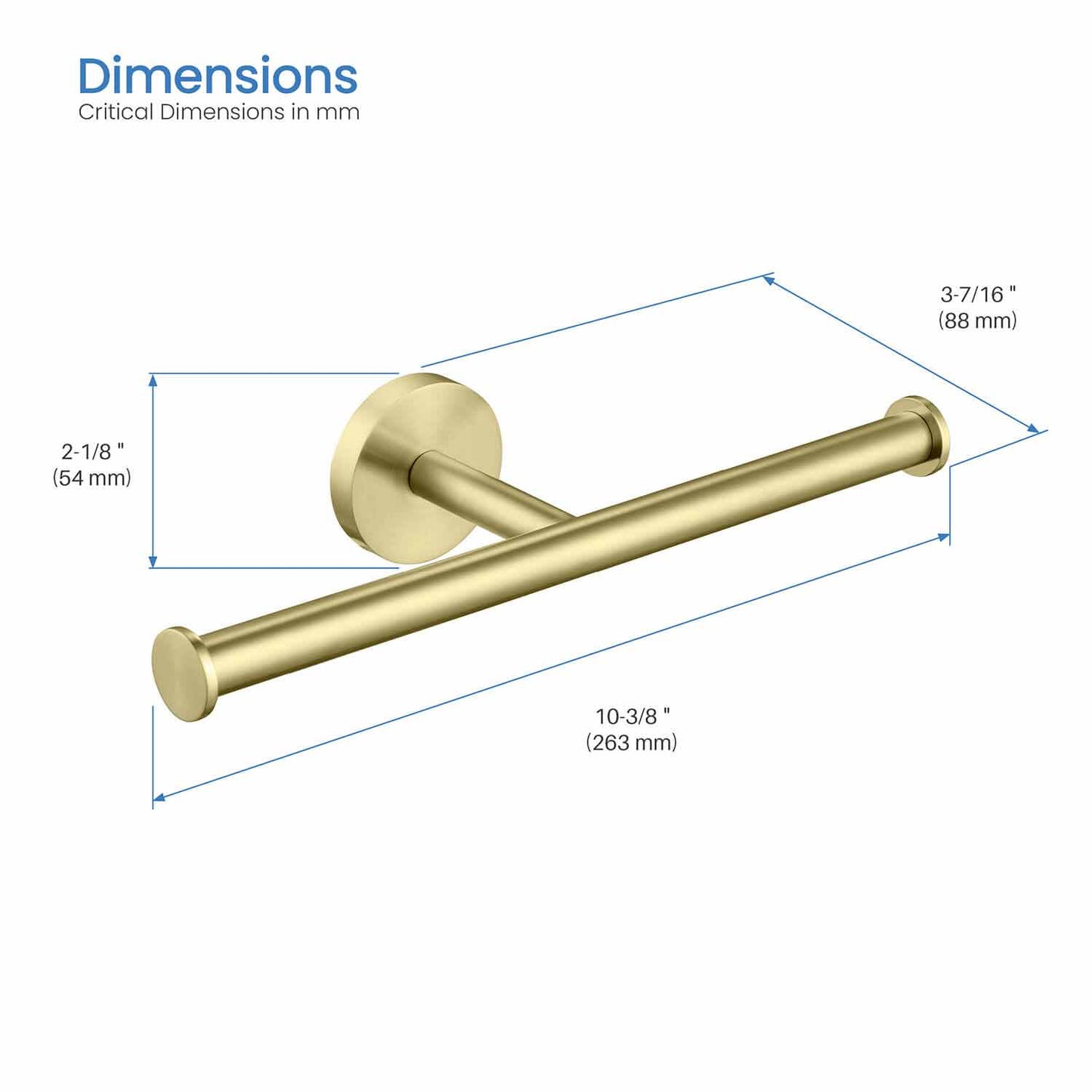 Durable Brass Double Tissue Holder AA030045