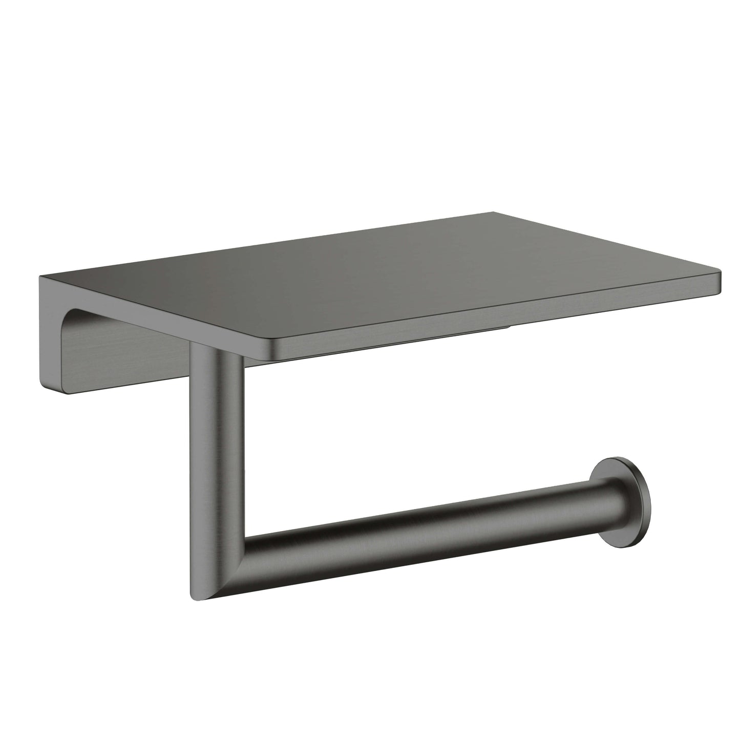 Stylish BrassTissue Holder with Shelf AA030046