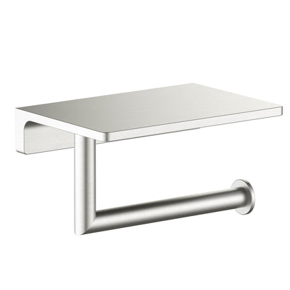 Stylish BrassTissue Holder with Shelf AA030046
