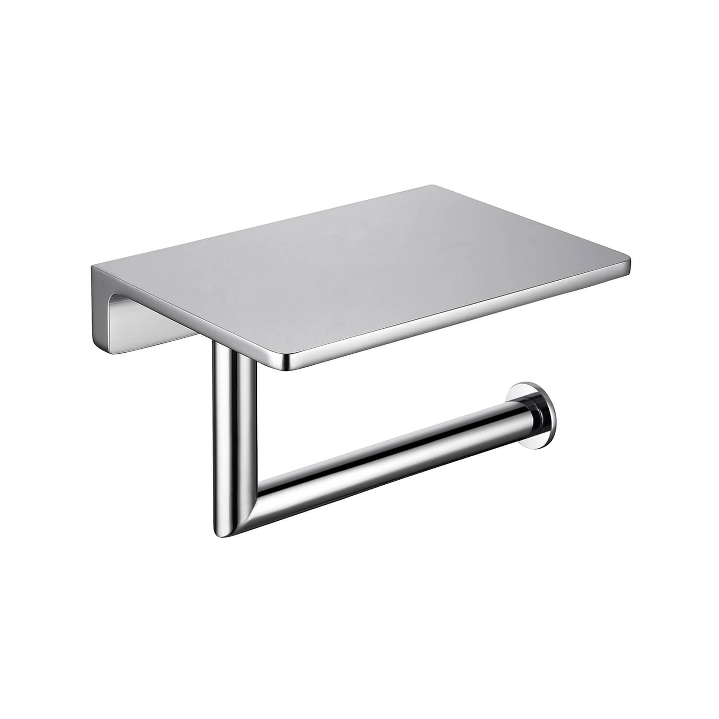Stylish BrassTissue Holder with Shelf AA030046