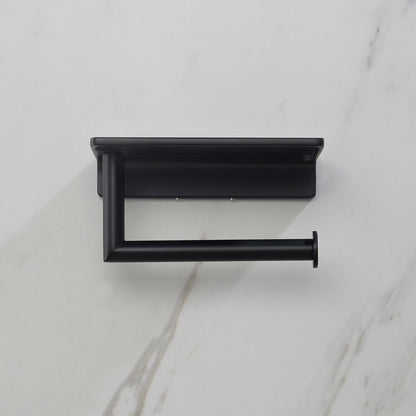 Stylish BrassTissue Holder with Shelf AA030046