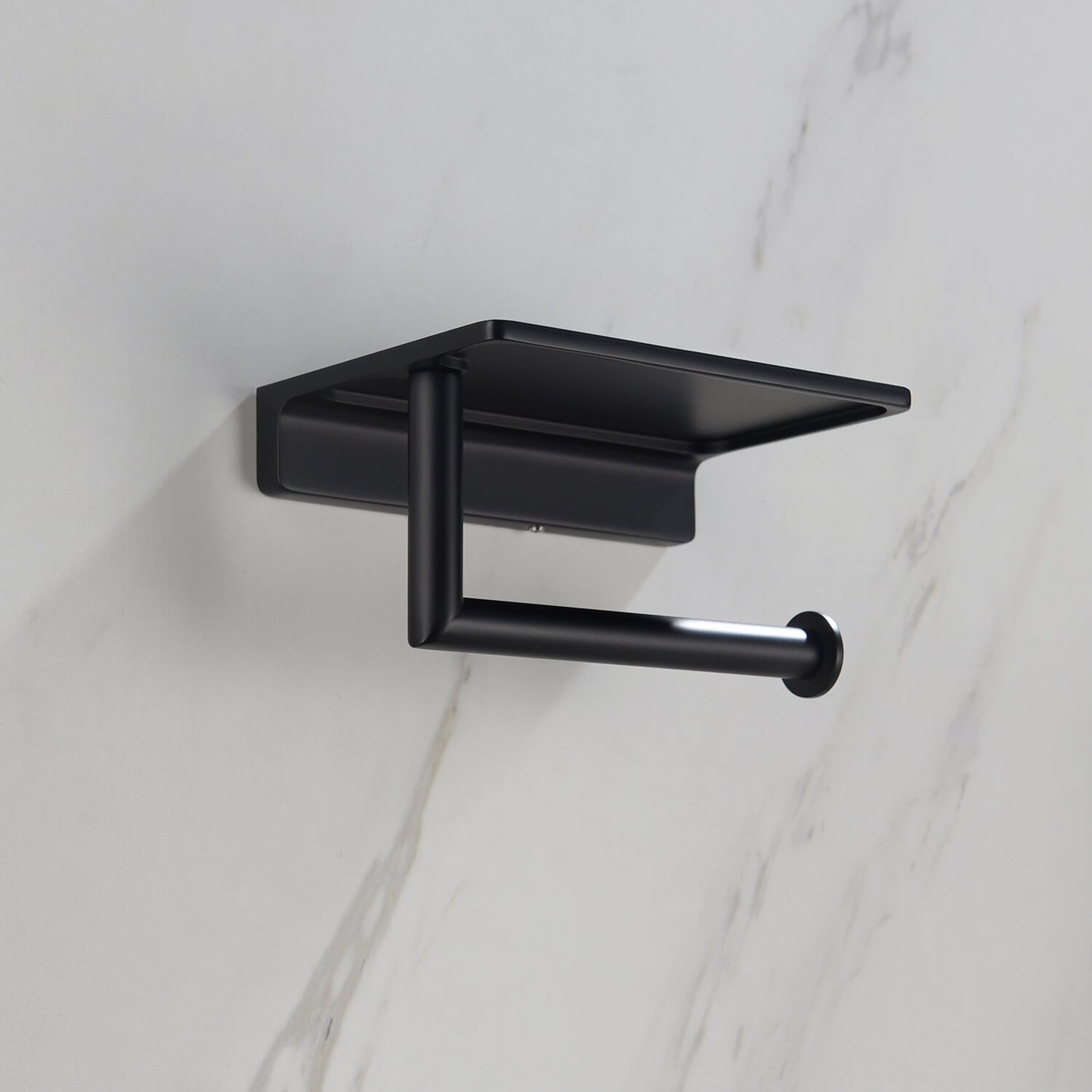 Stylish BrassTissue Holder with Shelf AA030046