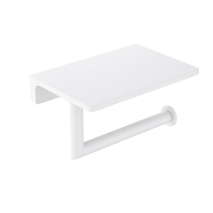 Stylish BrassTissue Holder with Shelf AA030046