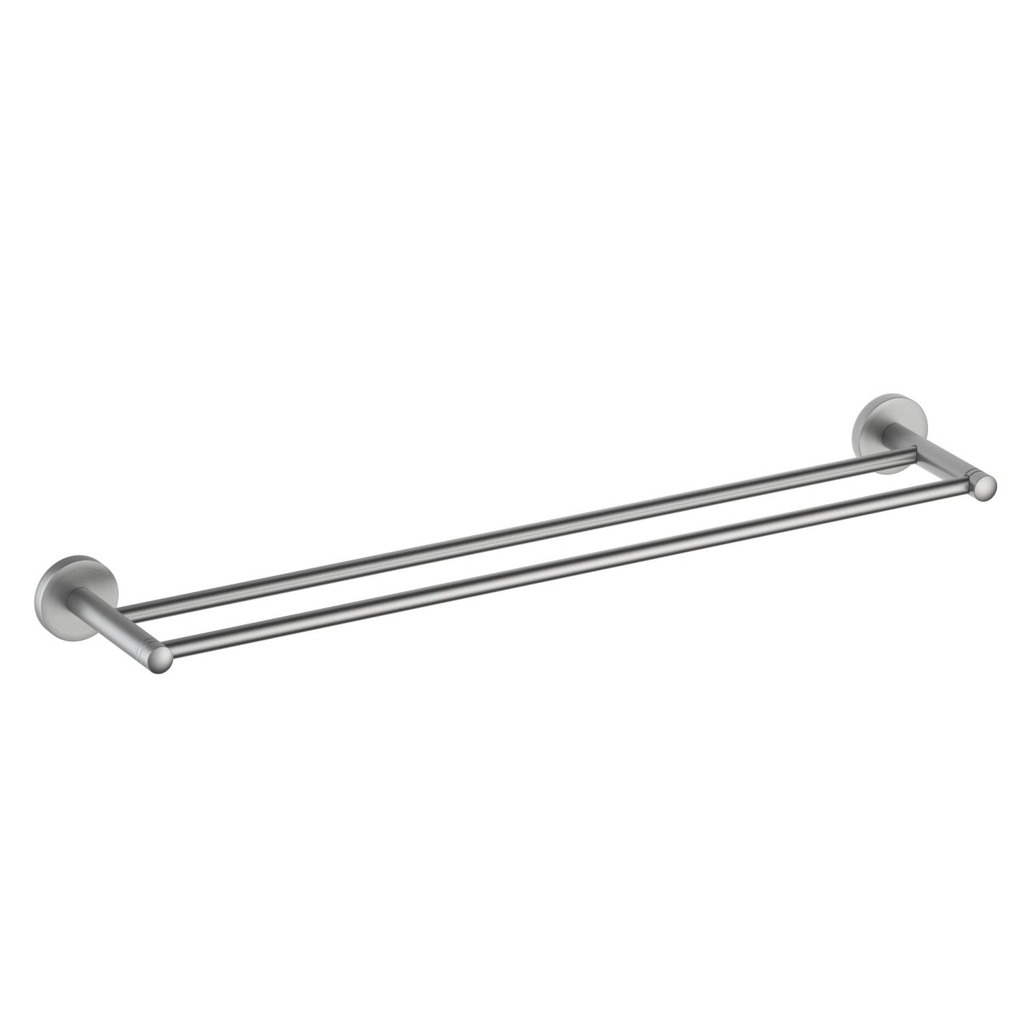 Brass Double Towel Bar with Matching Fixtures AA030055