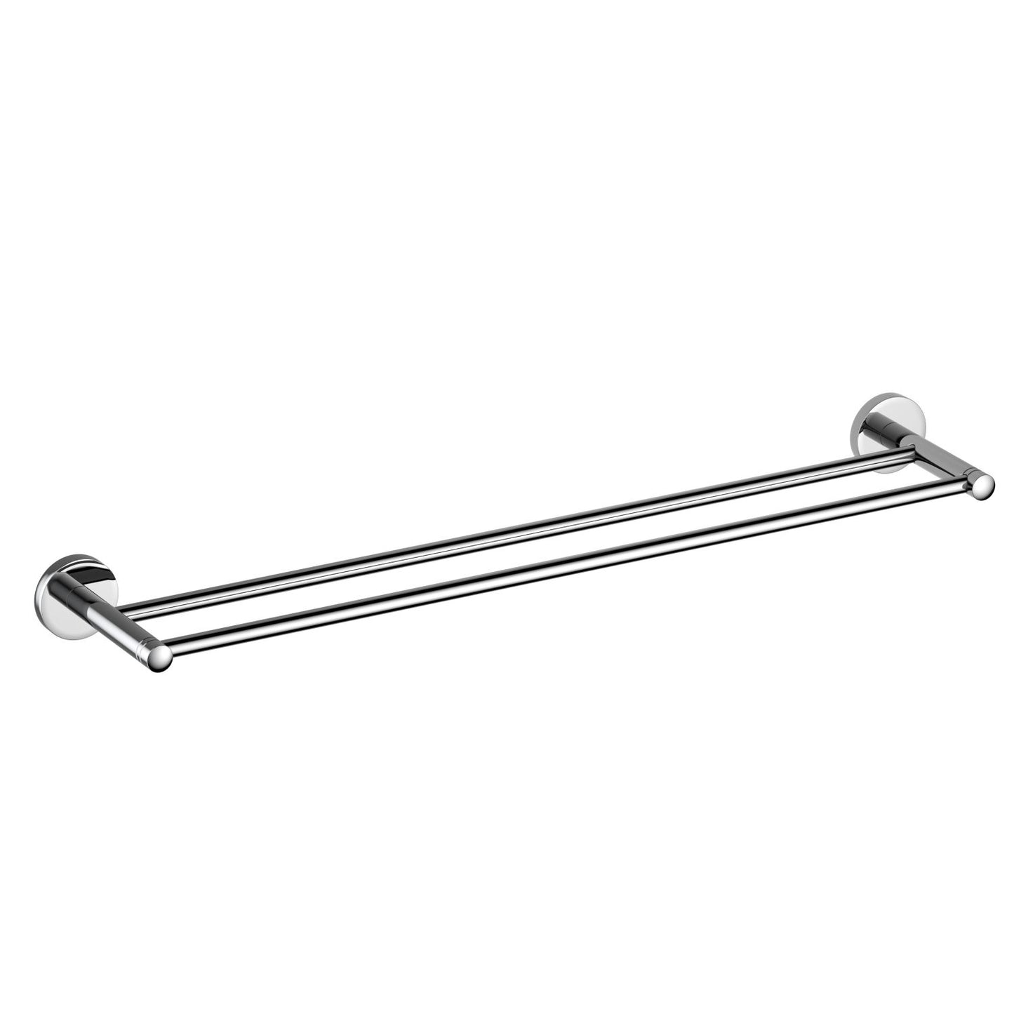 Brass Double Towel Bar with Matching Fixtures AA030055