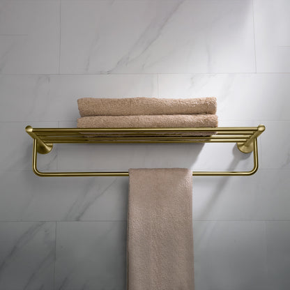 Brass Towel Rack with SUS304 Rail – Perfect for Modern Bathrooms AA030058