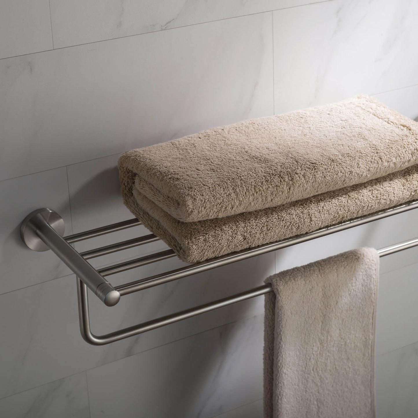 Brass Towel Rack with SUS304 Rail – Perfect for Modern Bathrooms AA030058