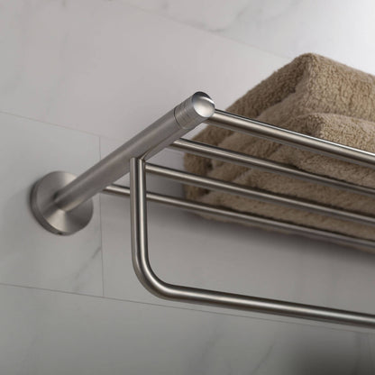 Brass Towel Rack with SUS304 Rail – Perfect for Modern Bathrooms AA030058