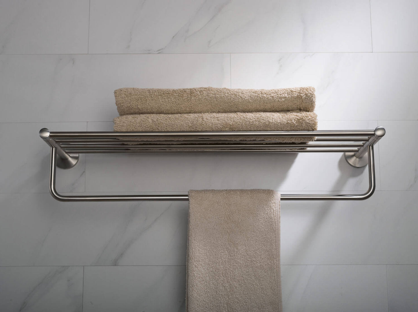 Brass Towel Rack with SUS304 Rail – Perfect for Modern Bathrooms AA030058