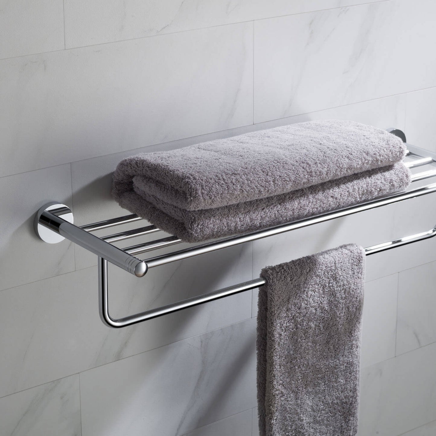 Brass Towel Rack with SUS304 Rail – Perfect for Modern Bathrooms AA030058