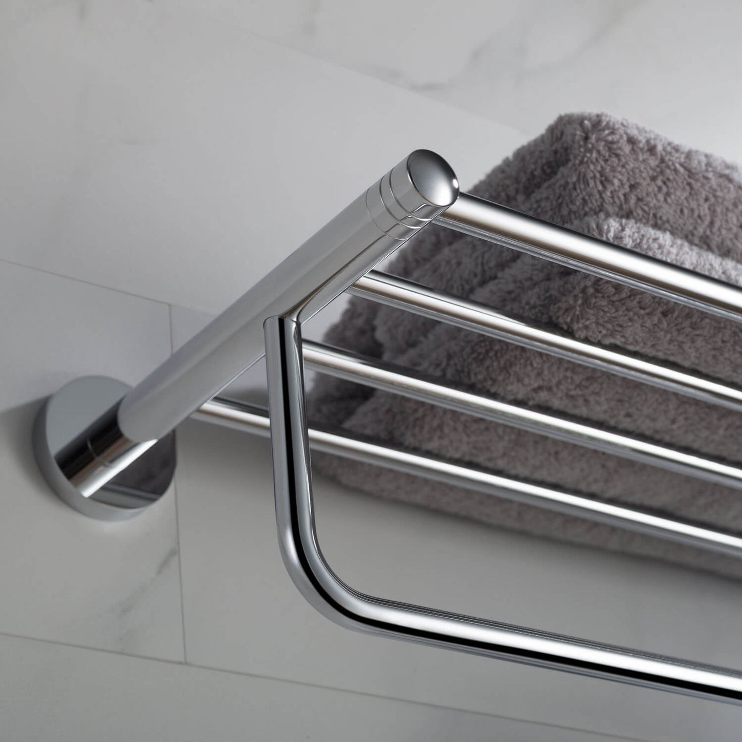 Brass Towel Rack with SUS304 Rail – Perfect for Modern Bathrooms AA030058