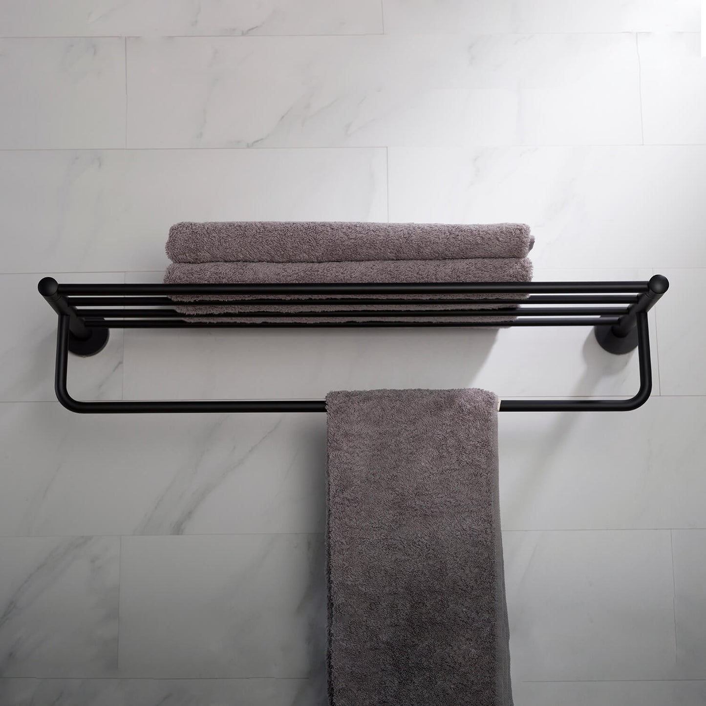 Brass Towel Rack with SUS304 Rail – Perfect for Modern Bathrooms AA030058