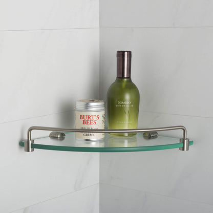 Luxury Brass Bathroom Shelf with 8mm Tempered Glass AA030074