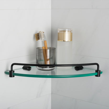 Luxury Brass Bathroom Shelf with 8mm Tempered Glass AA030074