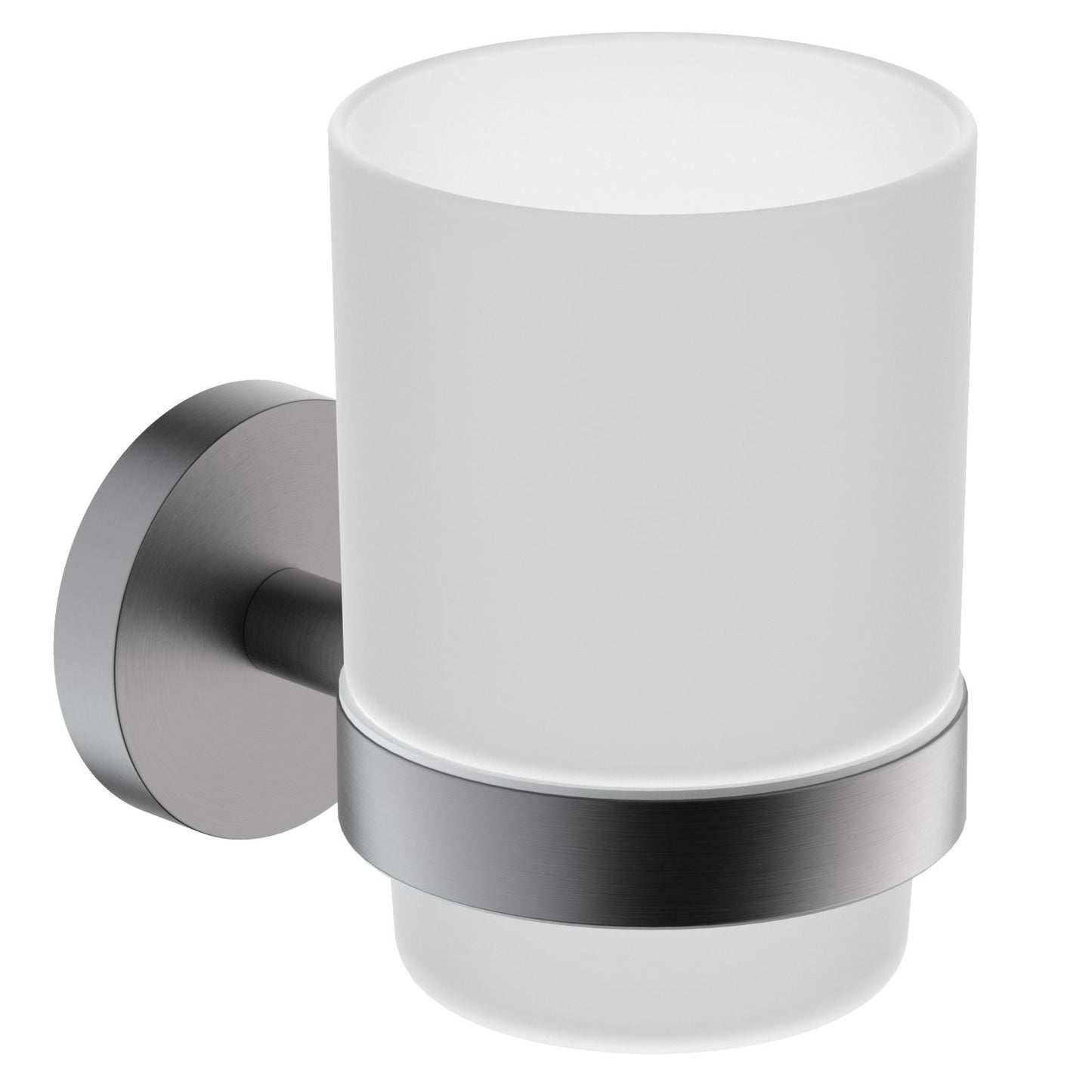 Stylish Wall-Mounted Glass Tumbler Holder for Bathroom AA040031