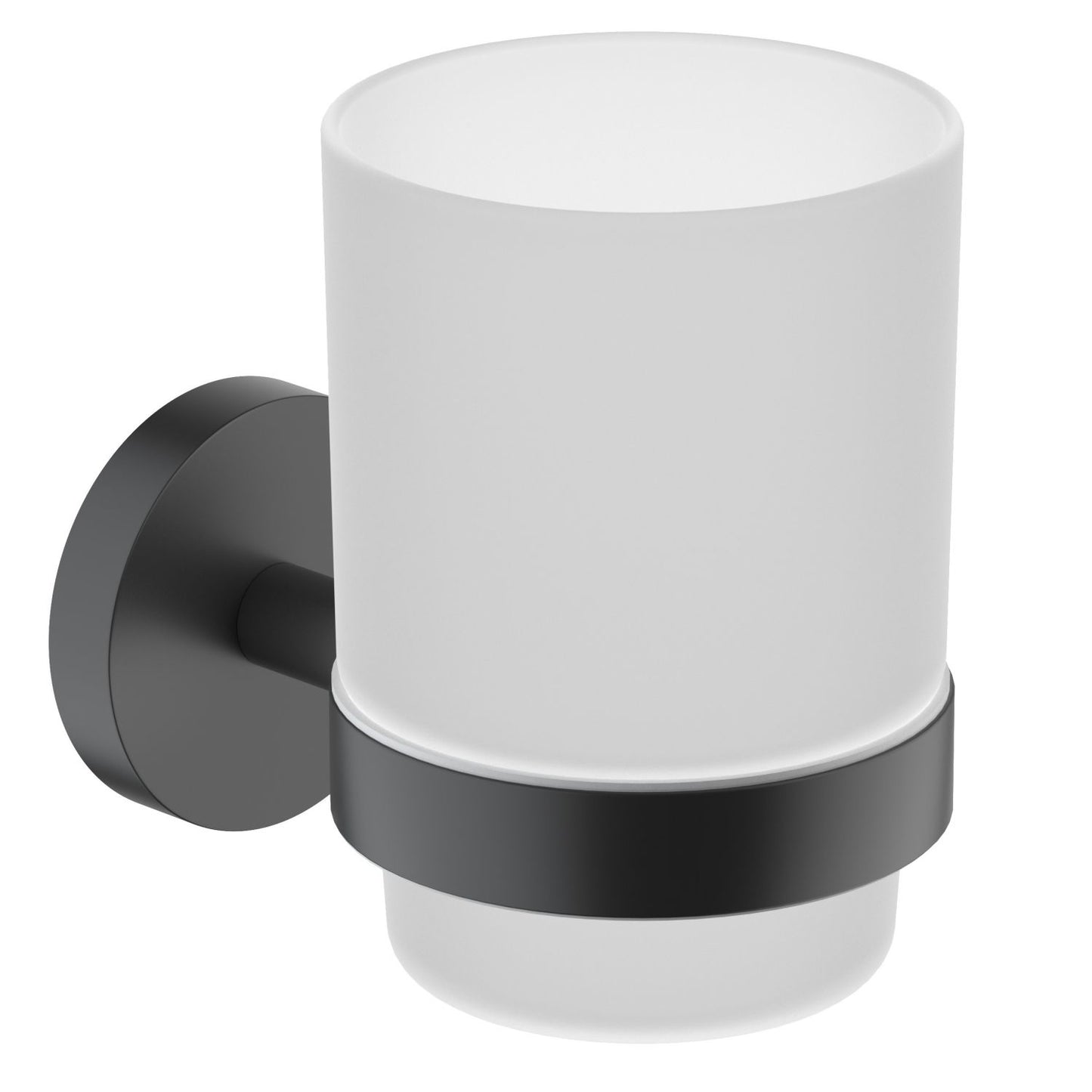 Stylish Wall-Mounted Glass Tumbler Holder for Bathroom AA040031