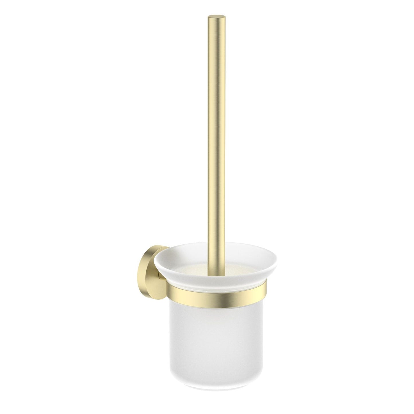 Premium Brass Toilet Brush Holder with Frosted Glass AA040061