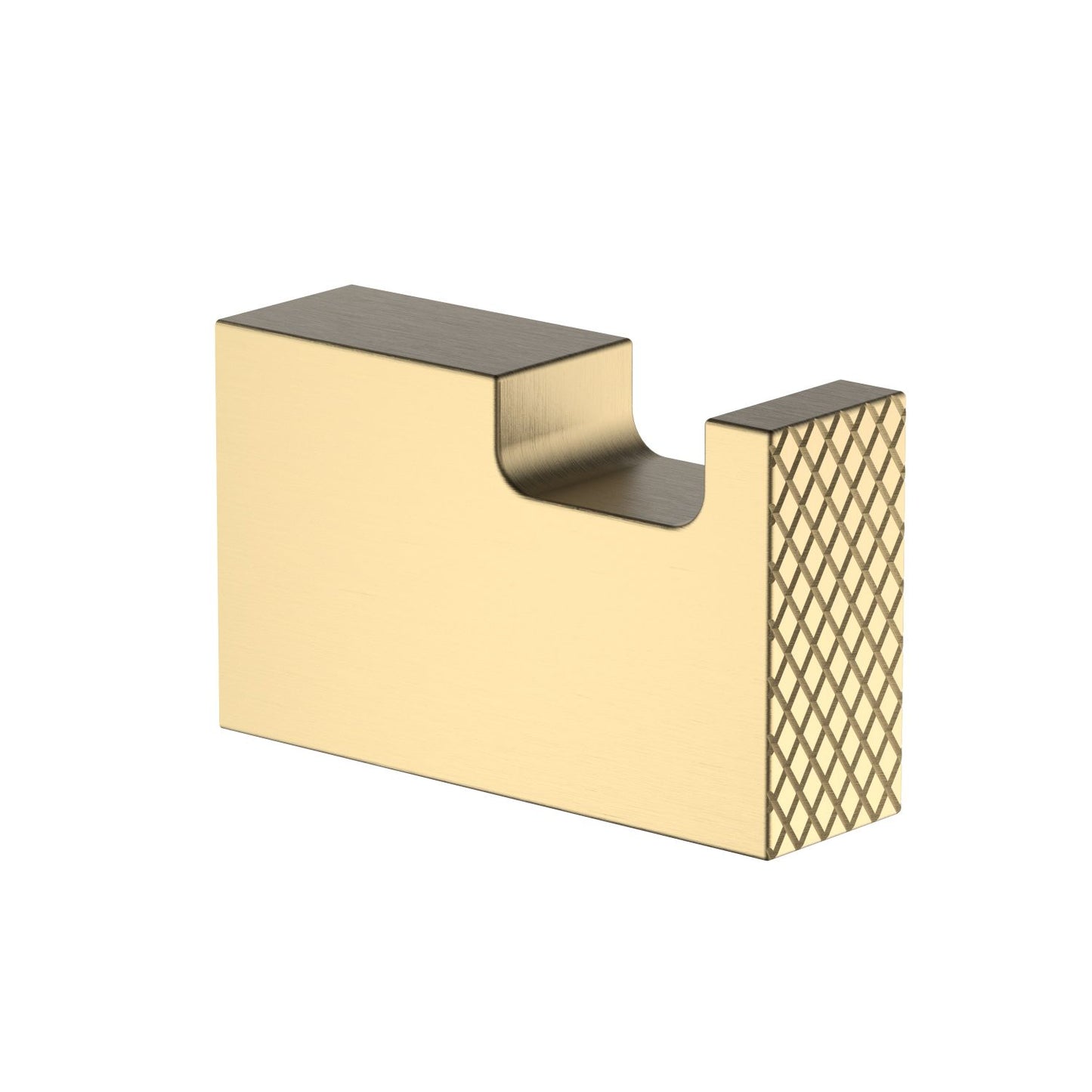Aquavit Wall Mounted Knurled Solid Brass Robe Hook AA050011