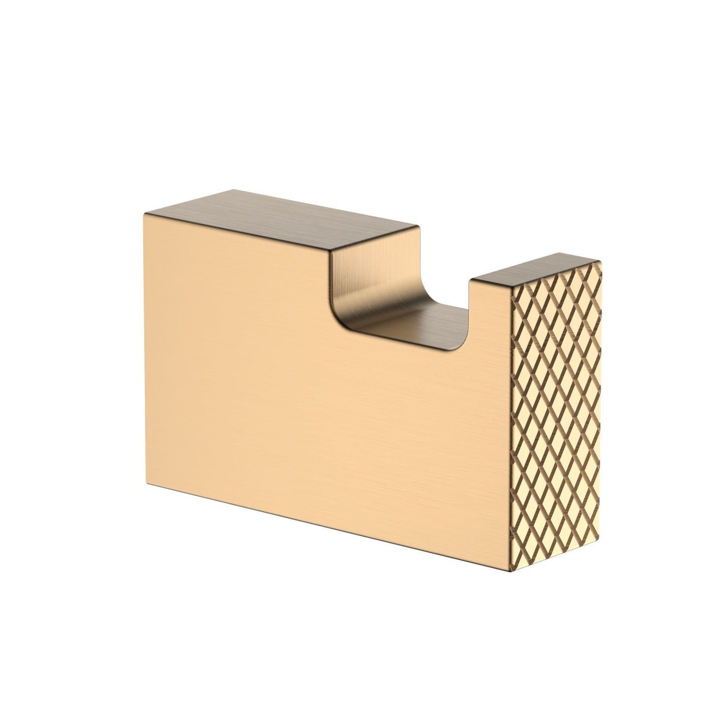 Aquavit Wall Mounted Knurled Solid Brass Robe Hook AA050011