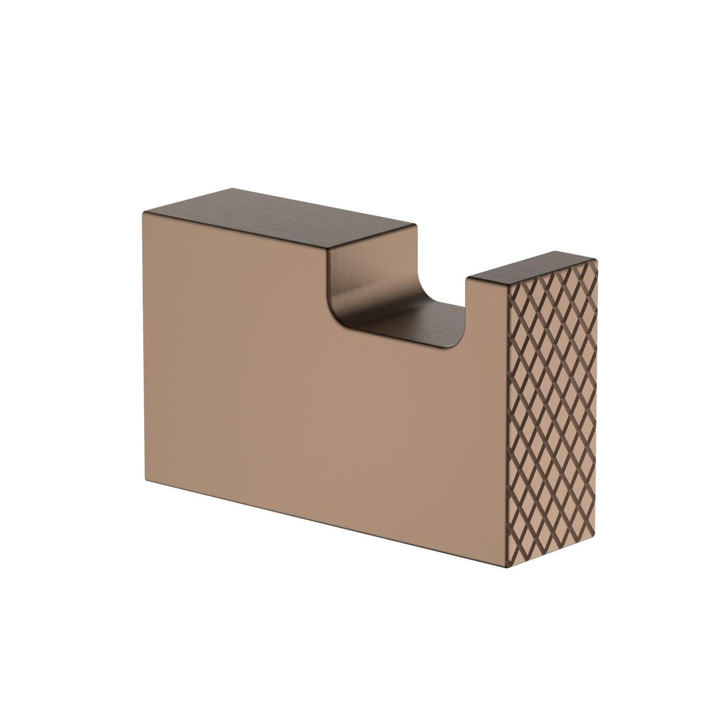 Aquavit Wall Mounted Knurled Solid Brass Robe Hook AA050011