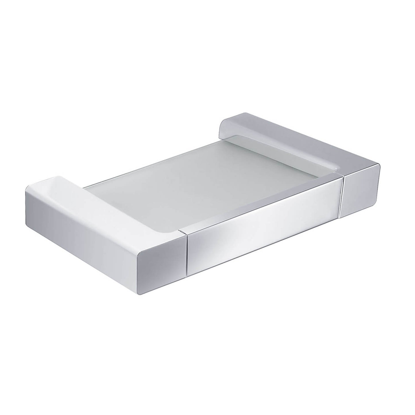 Status Brass Material Soap Dish Holder With Ultra White Glass shelf AA050022