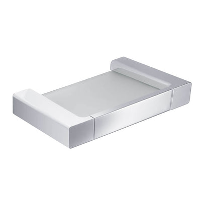Status Brass Material Soap Dish Holder With Ultra White Glass shelf AA050022