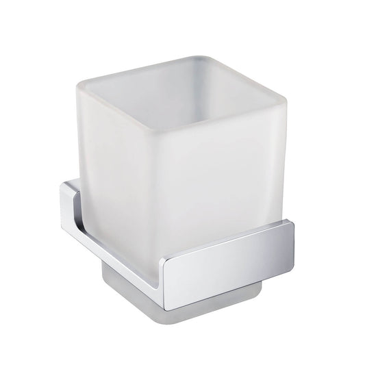 Status Casting Solid brass Square Glass Tumbler Holder AA050031