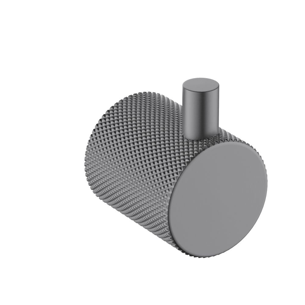 Aquavit Knurl Stainless Steel Single Robe hook AA080011