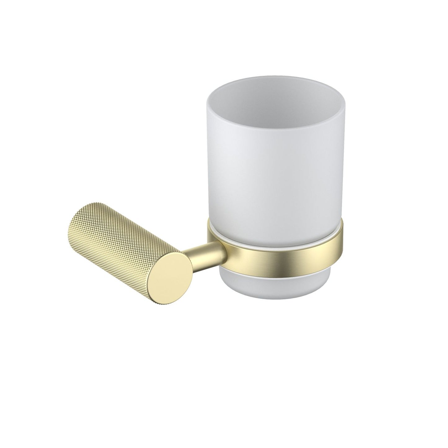 Knurl Sus 304 Wall-Mounted Single Glass Tumbler Holder AA080031