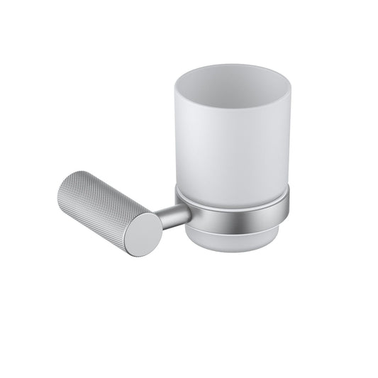 Knurl Sus 304 Wall-Mounted Single Glass Tumbler Holder AA080031