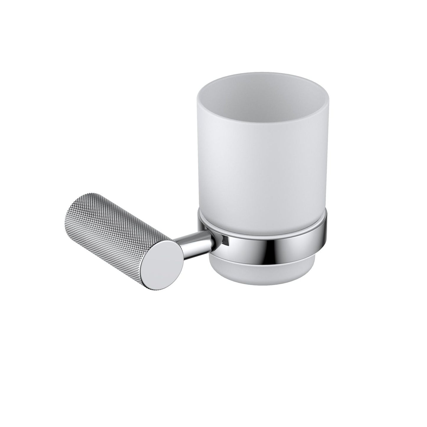 Knurl Sus 304 Wall-Mounted Single Glass Tumbler Holder AA080031