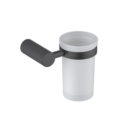 Aquavit Knurl Wall-Mounted Single Glass Tumbler Holder AA080032