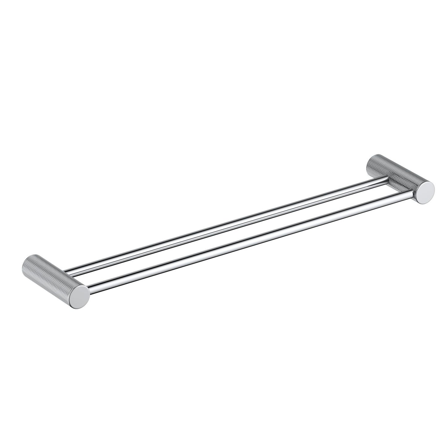 Knurl Double SUS304 Stainless Steel Towel Bar 600mm AA080055