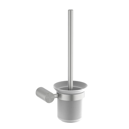 Knurl Wall Hung Toilet brush holder Frosted Glass Cup AA080061