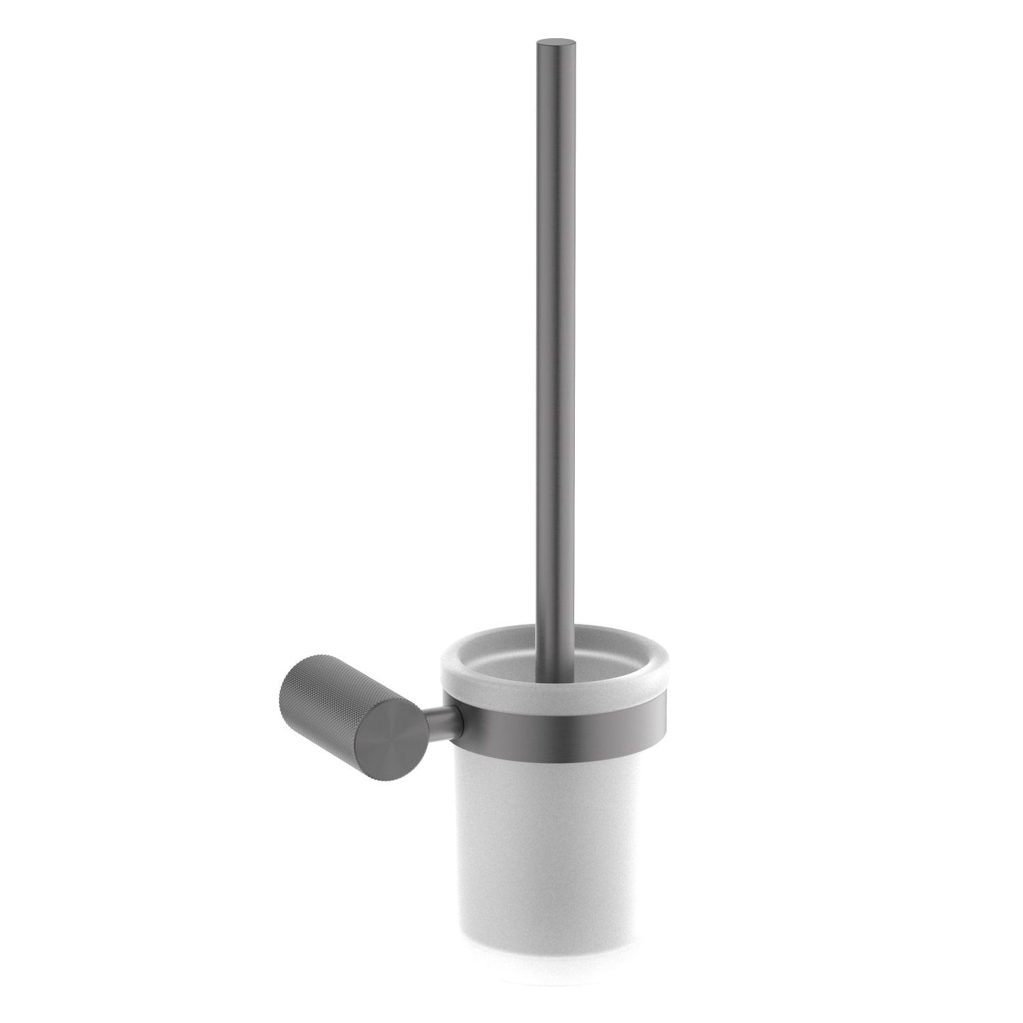 Knurl Rustproof SUS304 Toilet Brush Holder for Bathroom AA080062