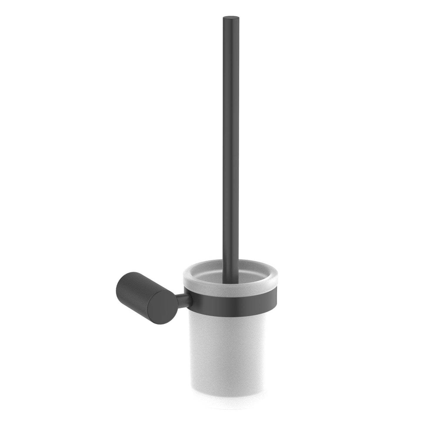 Knurl Rustproof SUS304 Toilet Brush Holder for Bathroom AA080062