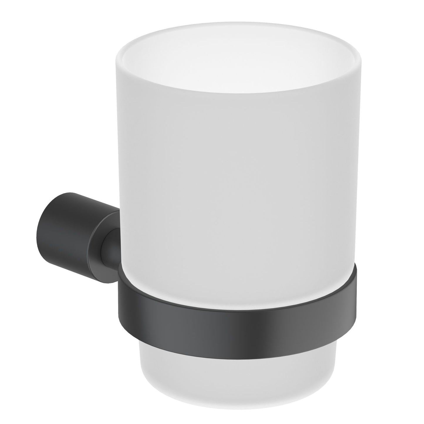 Renior Durable Brass Tumbler Holder With Transparent Glass Cup AA090031