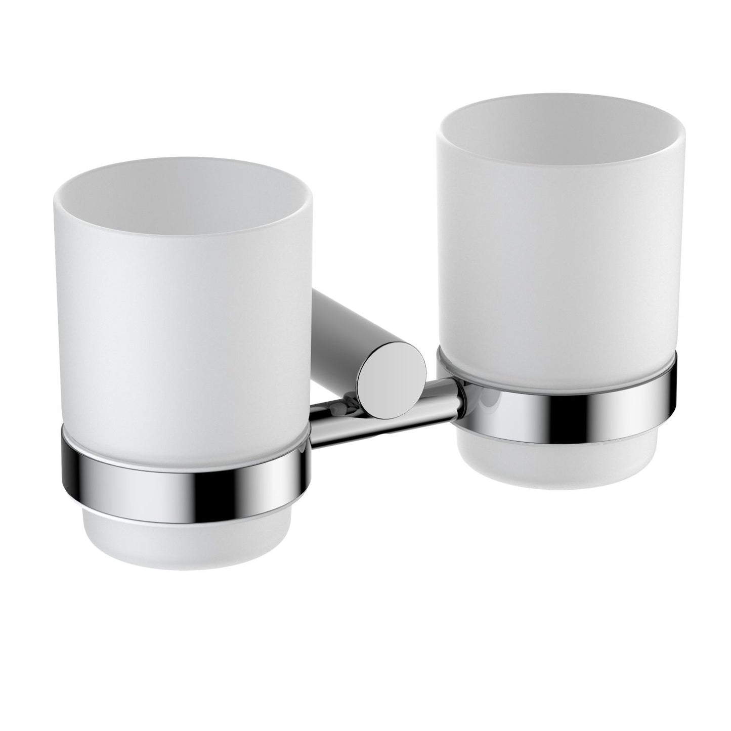 Round Brass Tumbler Holder With Transparent Glass Cup AA090034