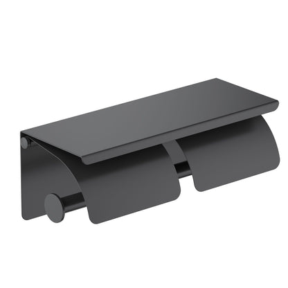 Aquavit SUS304 Double Tissue Holder With Shelf AA090043