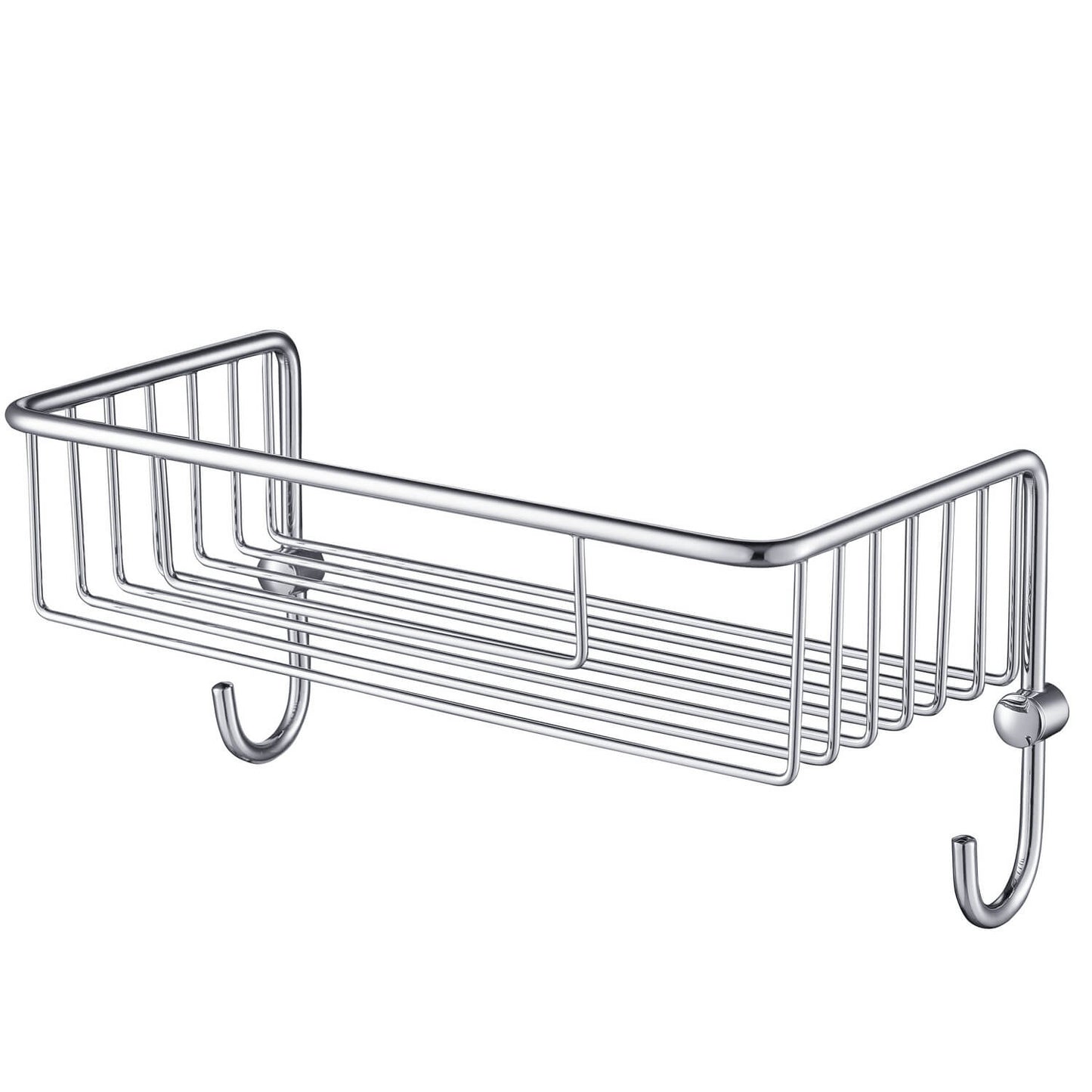 Luxury Brass Shower Basket – Elegant Bathroom Organizer AA100016