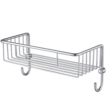 Luxury Brass Shower Basket – Elegant Bathroom Organizer AA100016