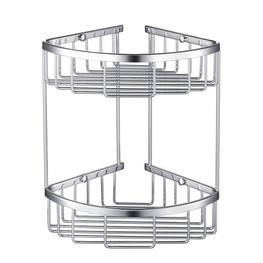 Classic Brass Shower Basket – A Stylish Solution for Your Bathroom AA100021