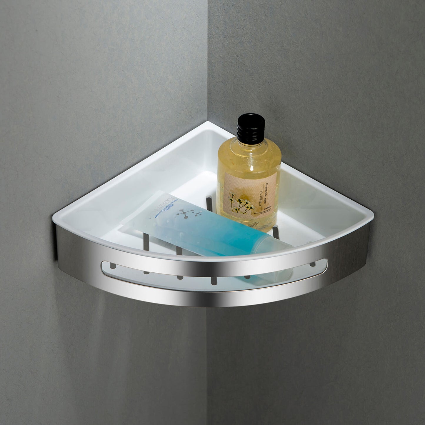 Durable SUS304 Shower Basket with Removable ABS Inner Basket for Easy Cleaning AA100026