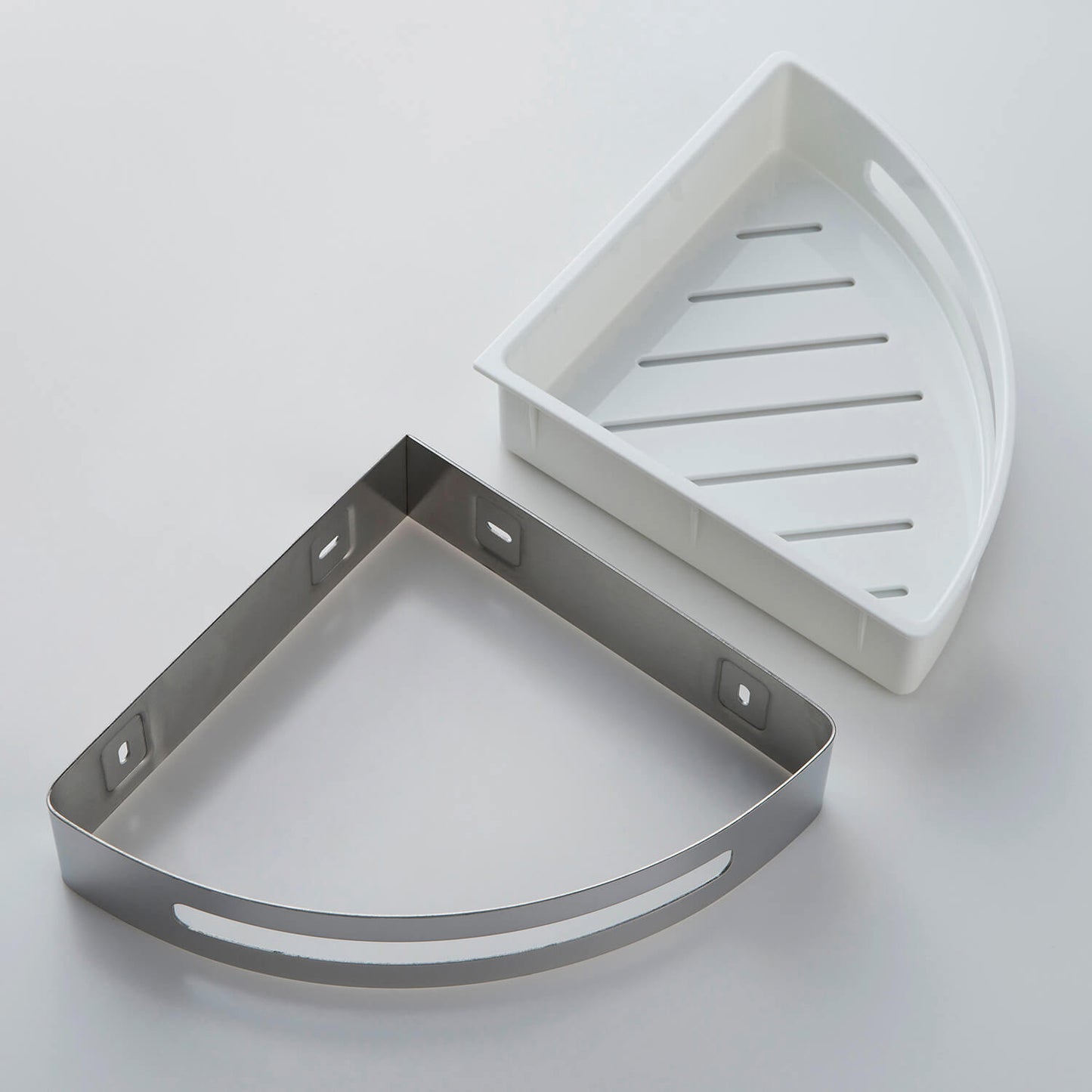Durable SUS304 Shower Basket with Removable ABS Inner Basket for Easy Cleaning AA100026