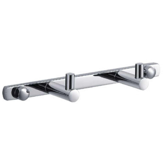 Aquavit Solid Brass Double Robe Hook AA110051